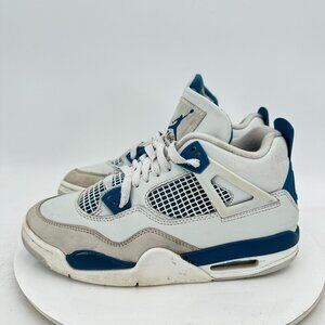 Nike Air Jordan 4 Retro Youth Size 7Y Women 8.5 HF4281 141 Industrial Blue Shoes